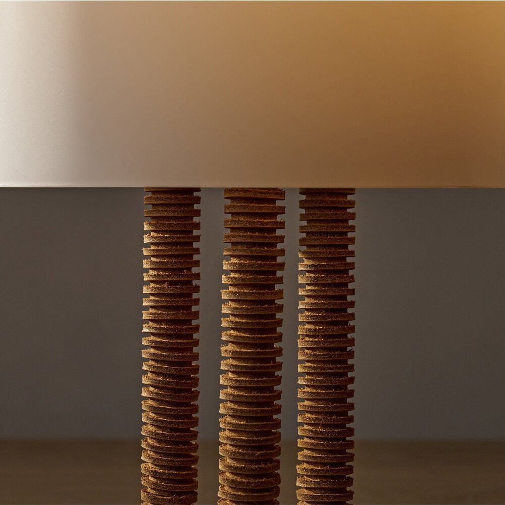 Halo Ribbed Column Table Lamp