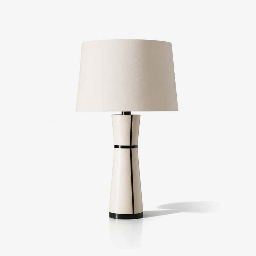 Obsidian Leather Table Lamp