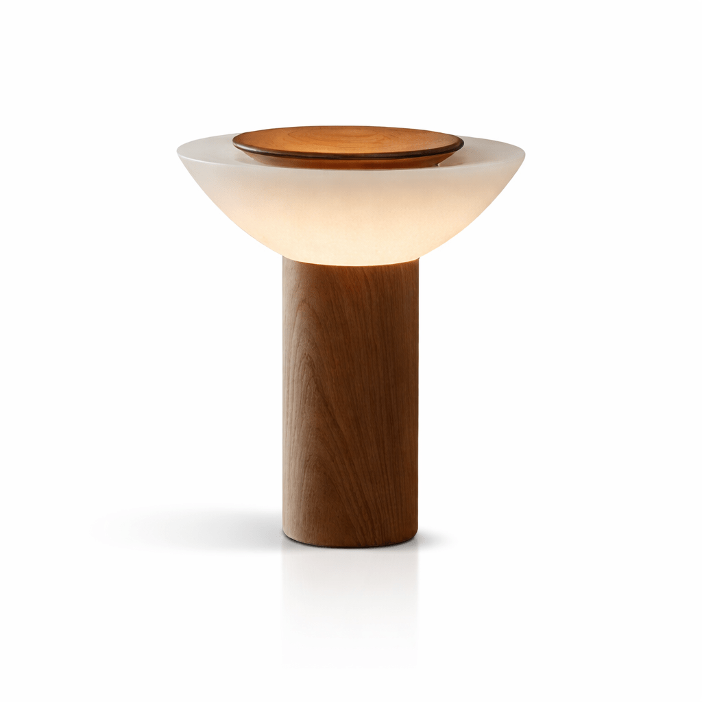 Iridescence Wood Table Lamp