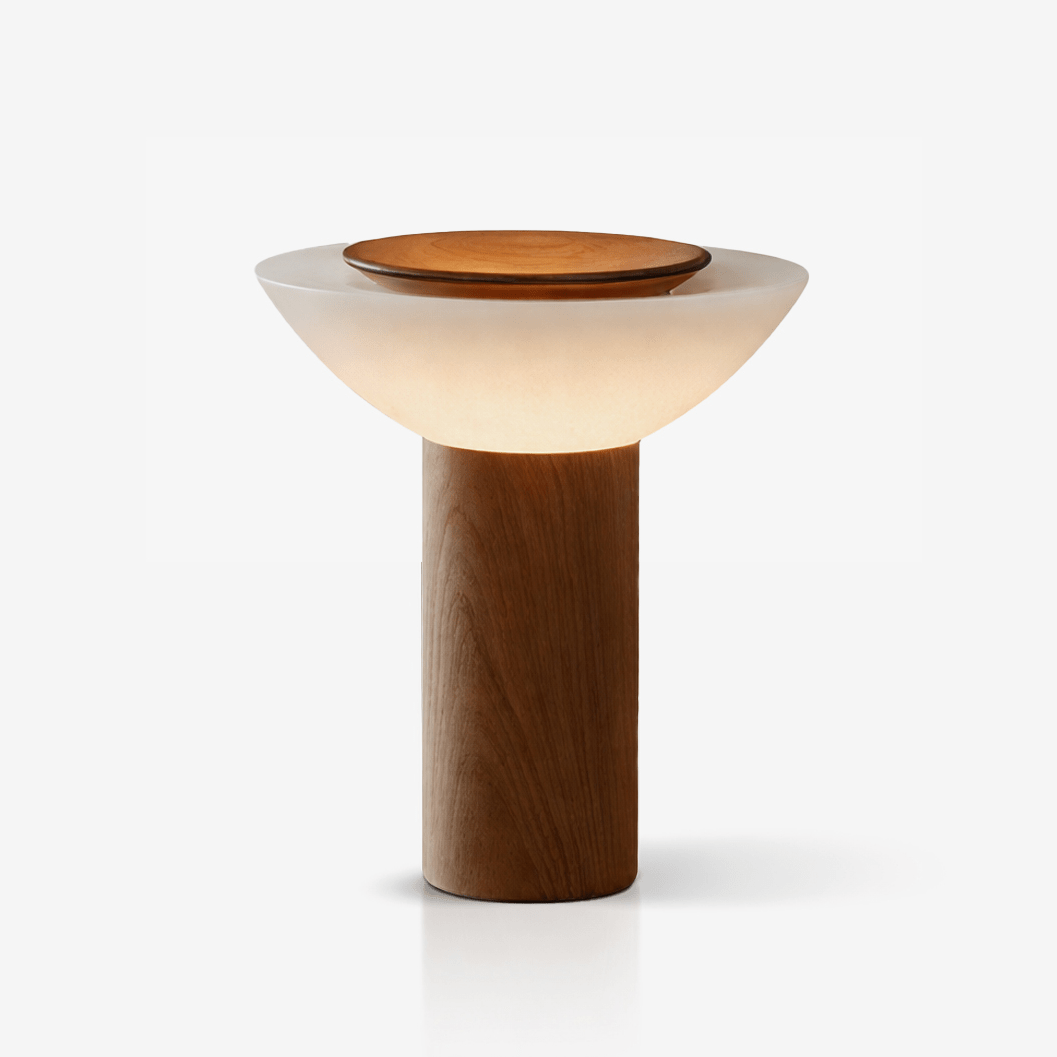 Iridescence Wood Table Lamp