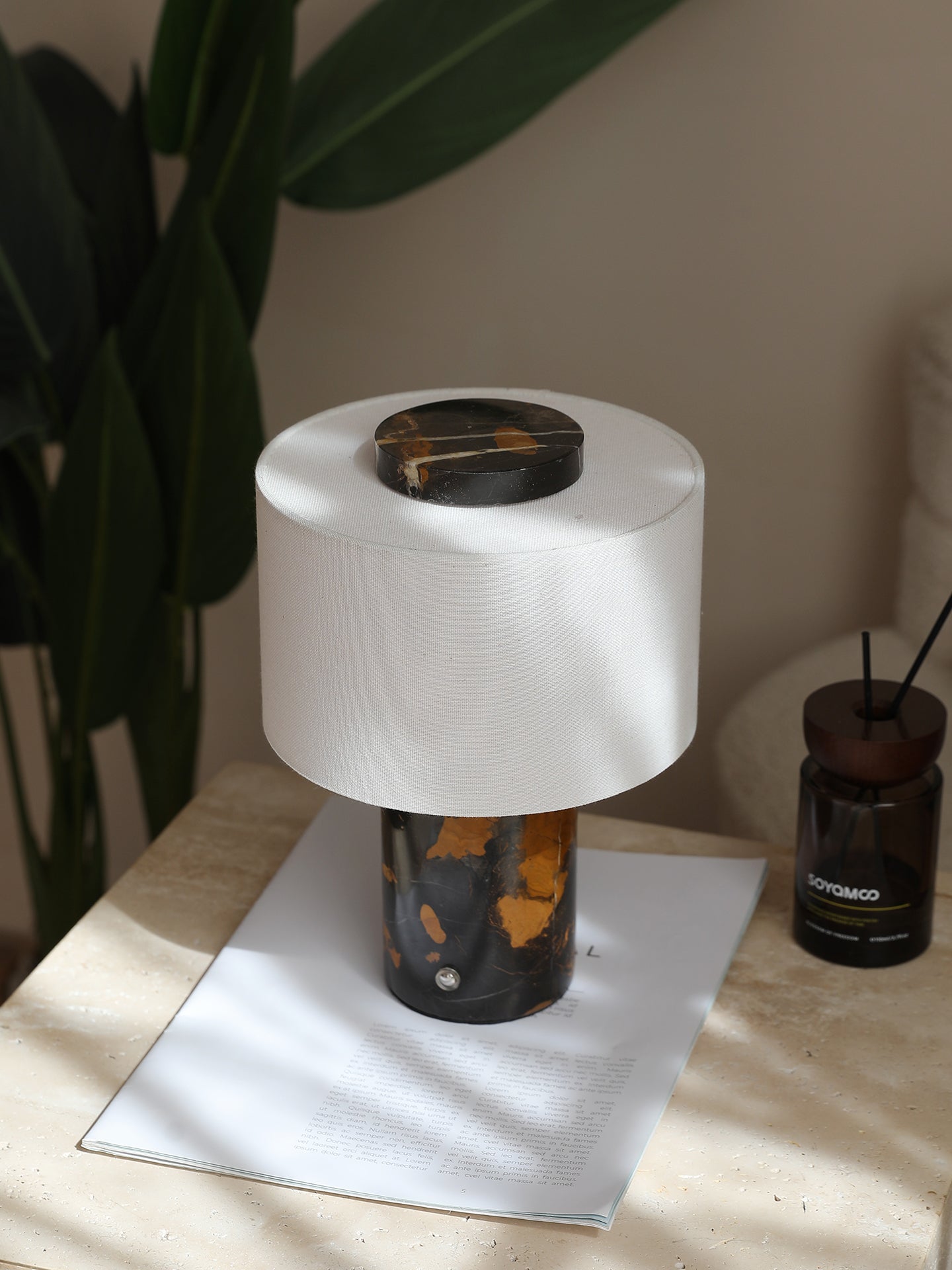 Maris Marbella Stone Table Lamp