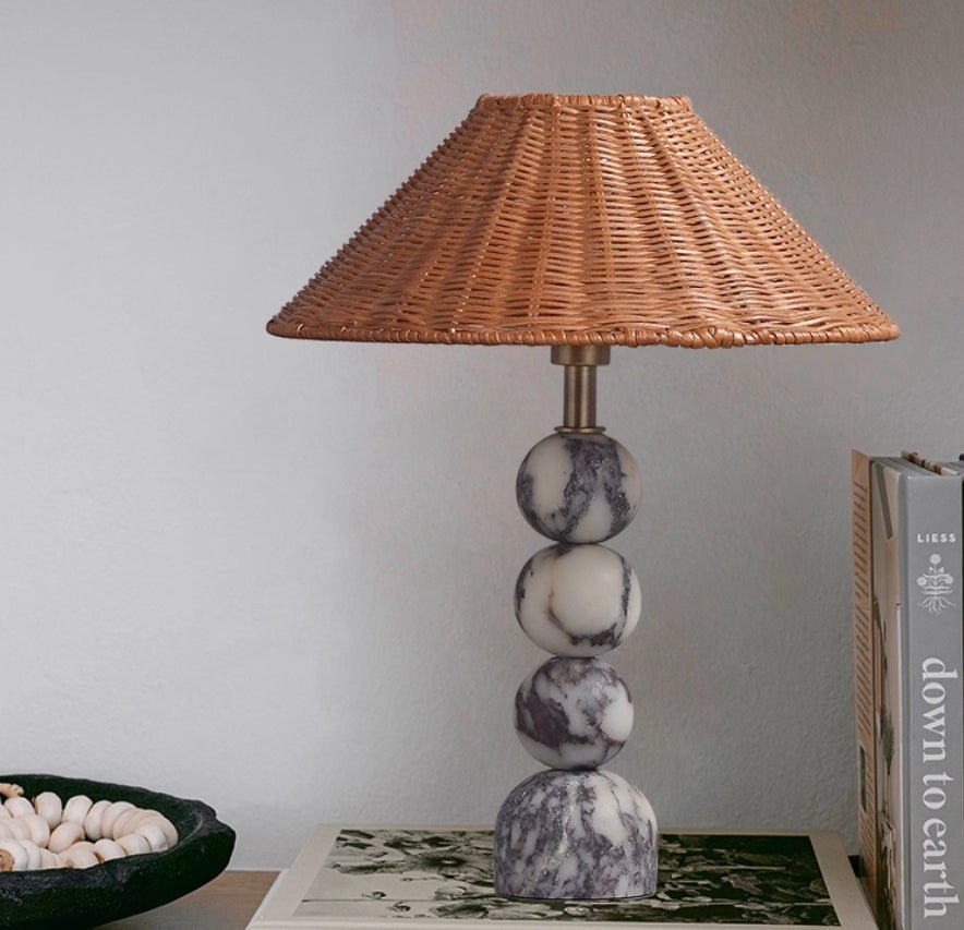 Zenith Marble Orb Table Lamp