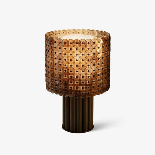Aurora Mica Disc Table Lamp