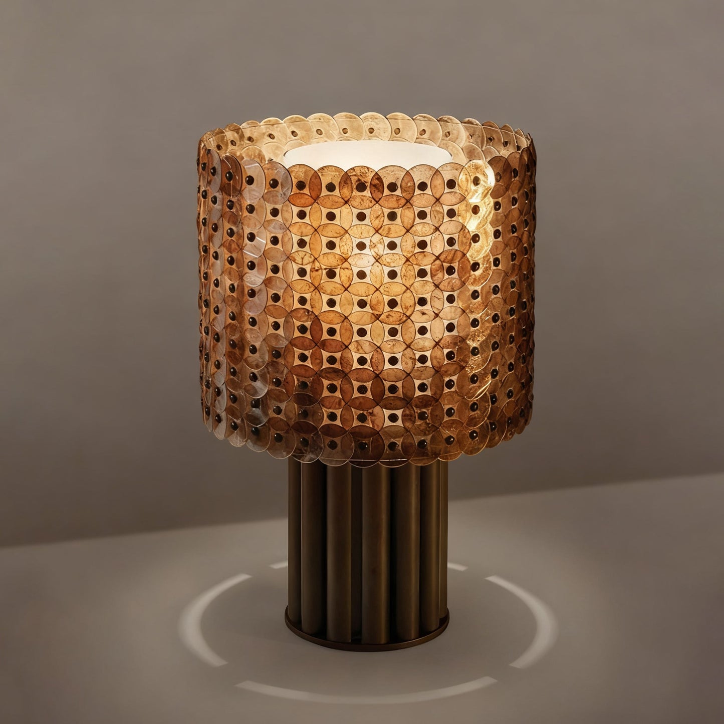 Aurora Mica Disc Table Lamp