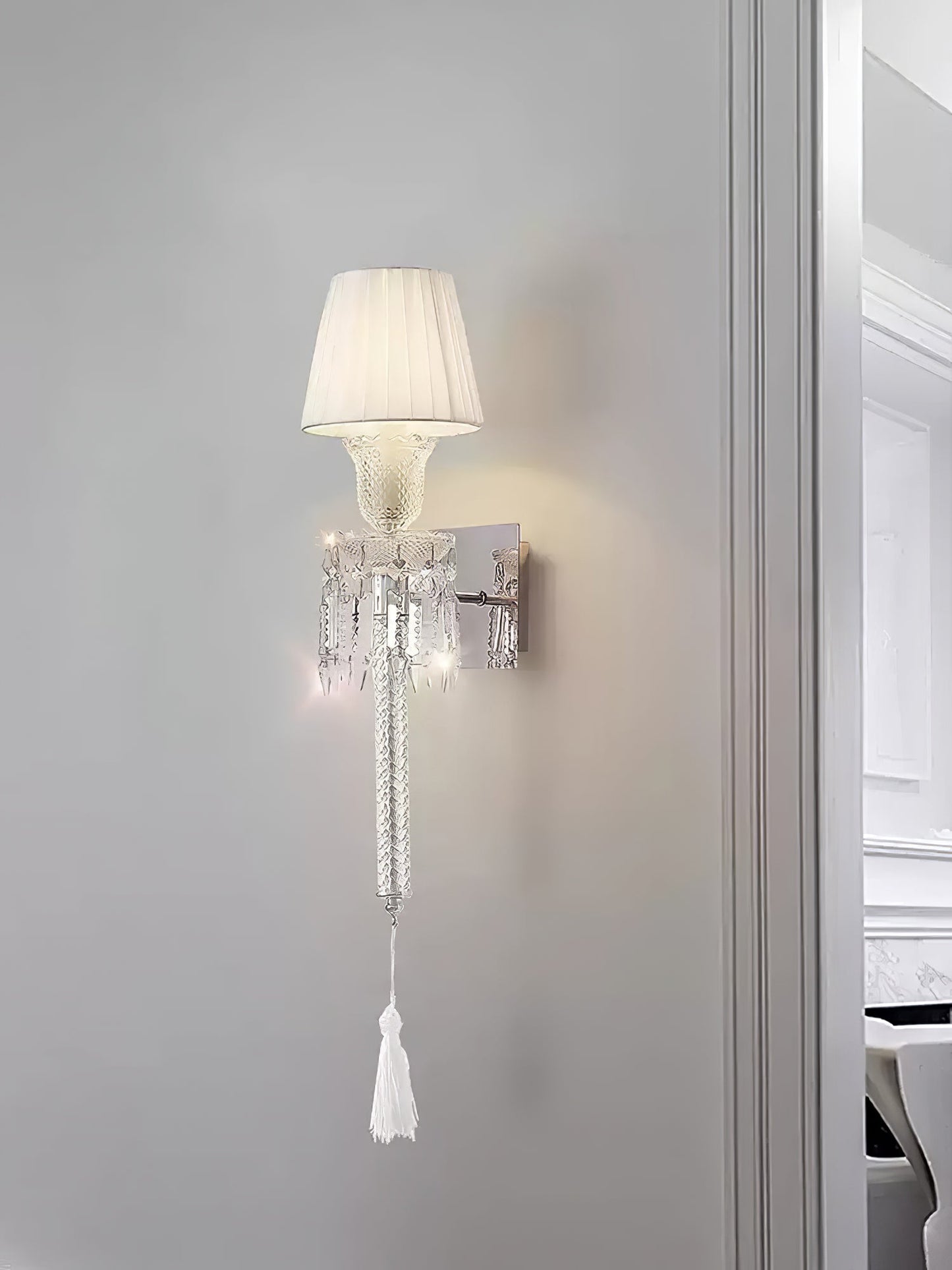 Opaline Crystal Wall Lamp