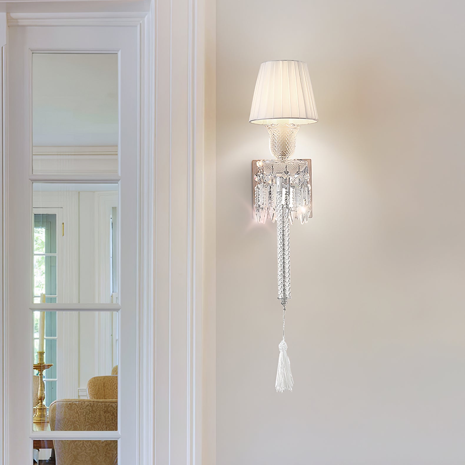 Opaline Crystal Wall Lamp