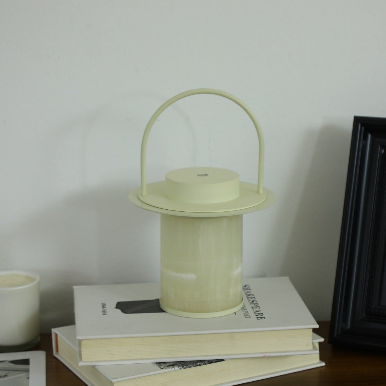 Solis Pod Rechargeable Alabaster Table Lamp
