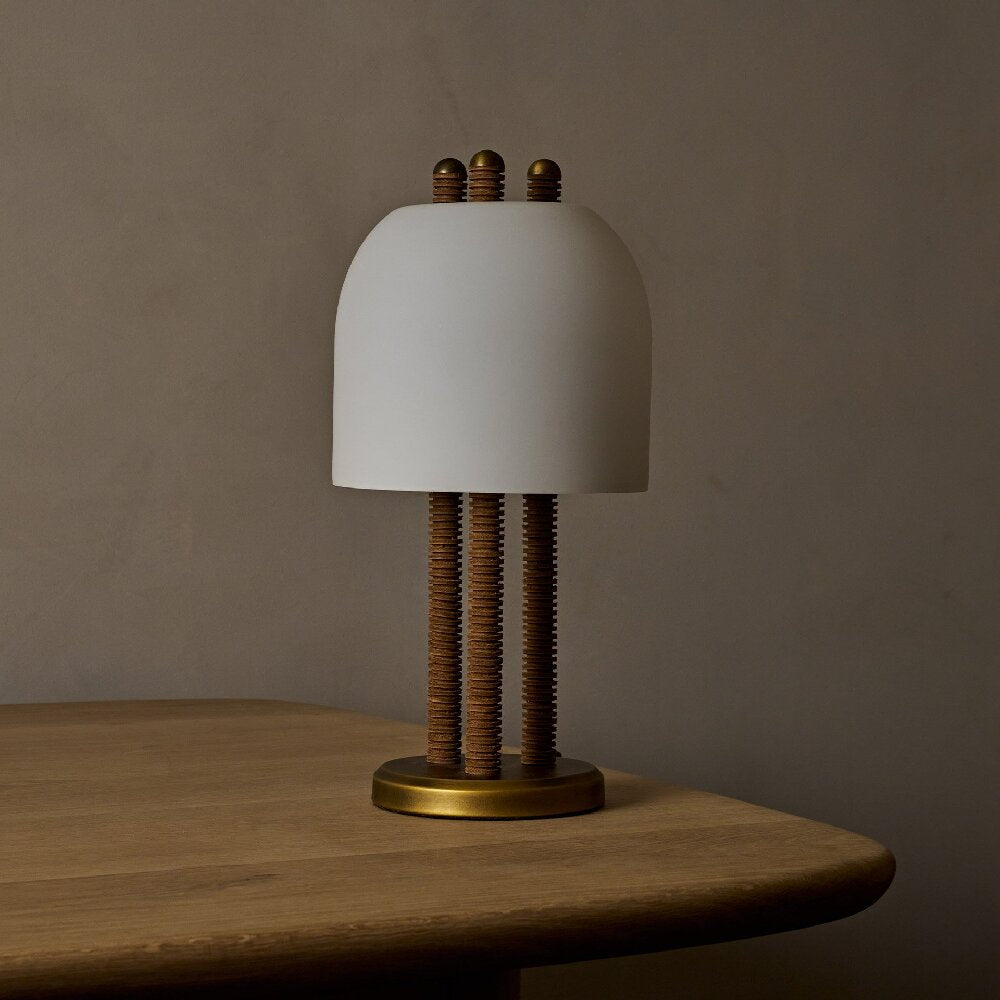 Halo Ribbed Column Table Lamp
