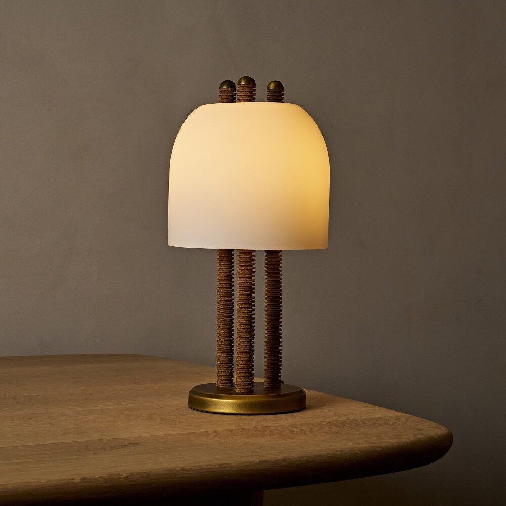 Halo Ribbed Column Table Lamp