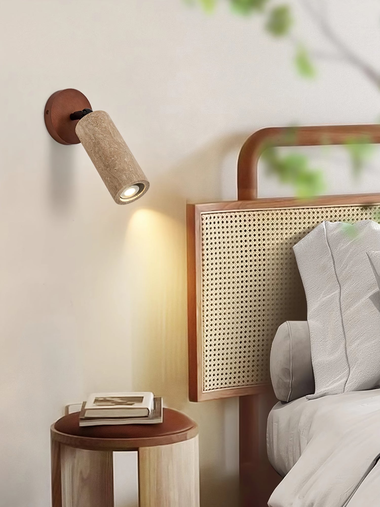 Versa Stone Adjustable Plug-in Wall Light