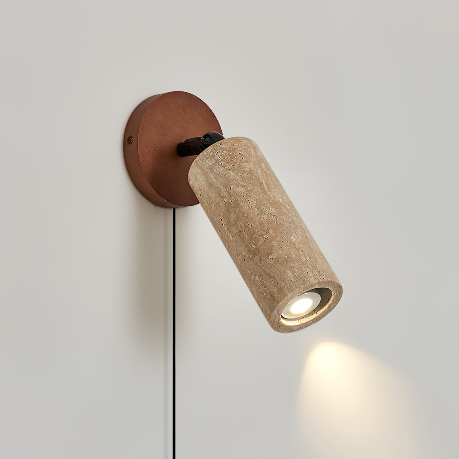Versa Stone Adjustable Plug-in Wall Light