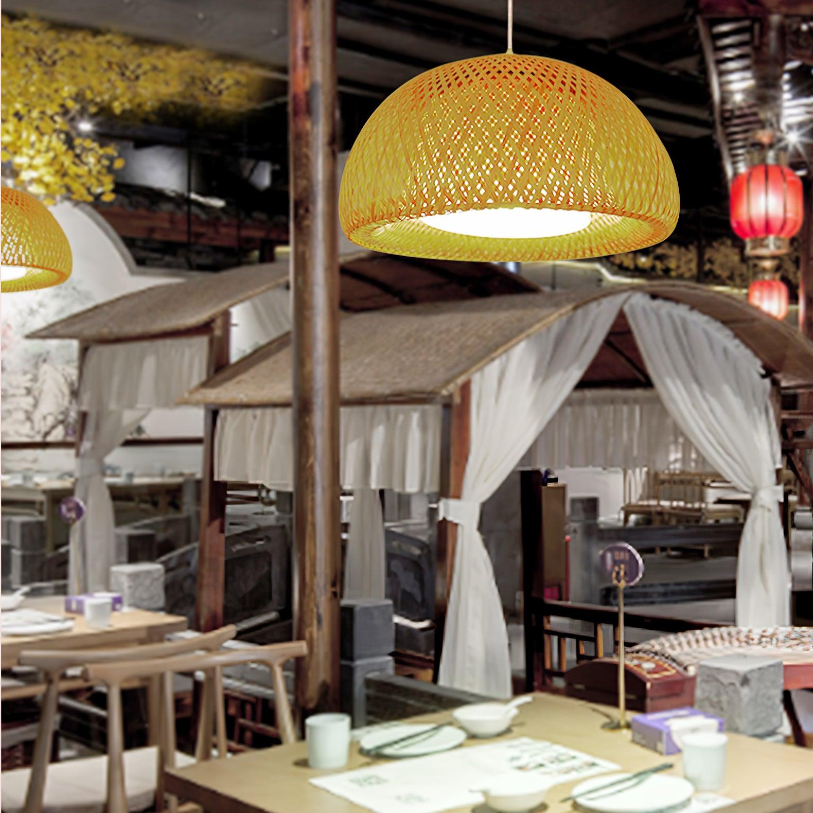 Zenith Bamboo Pendant Light